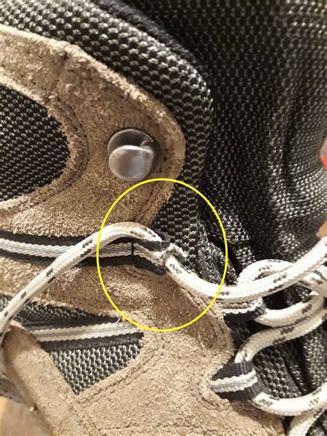 replace fabric boot hooks with metal|How to repair worn hiking boot eyelets.